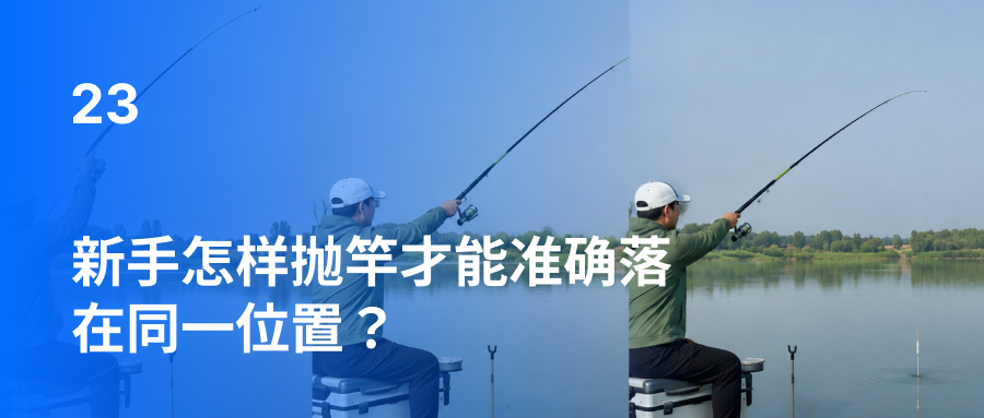 新手怎样抛竿才能准确落在同一位置？